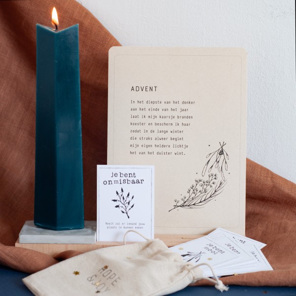 COMPLETE ADVENT SET MET KAARS