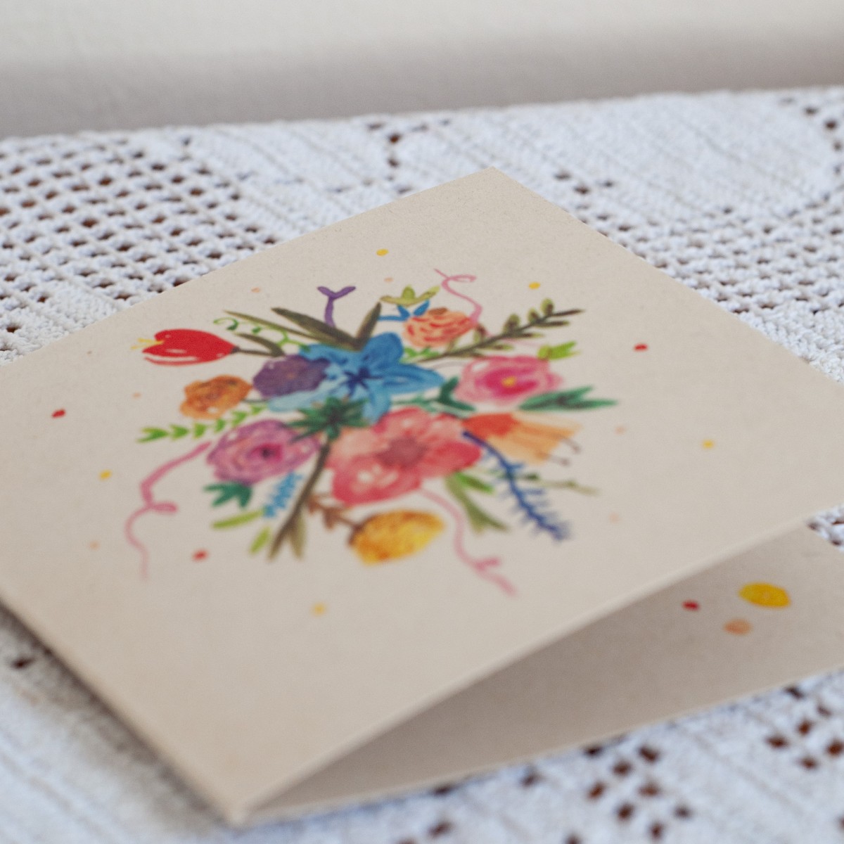 KLEURRIJKE MOEDERDAGKAART MET GEDICHTJE