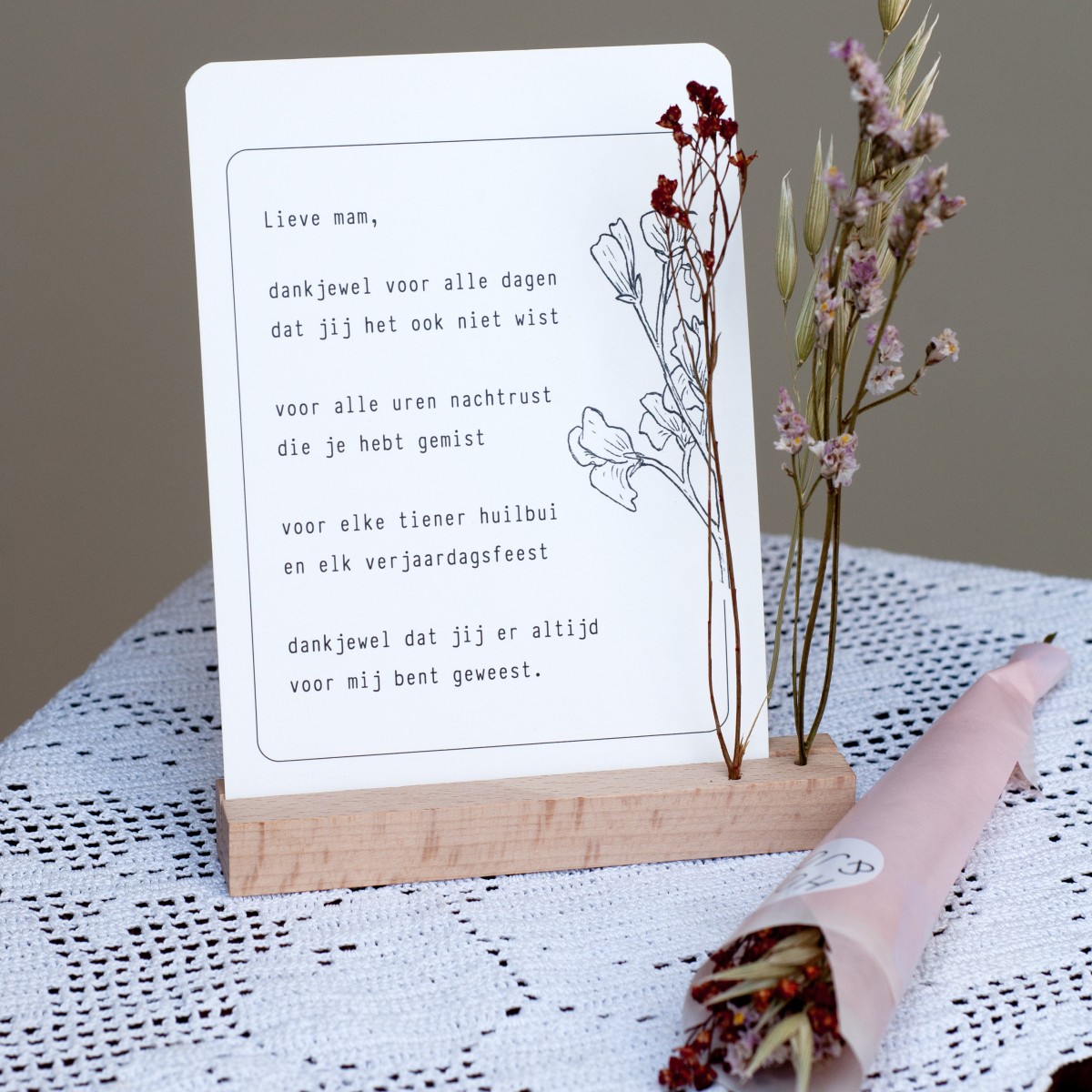 MOEDERDAG SETJE "KLEIN GEBAAR"