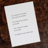 GEDICHT KAART IN LIJSTJE