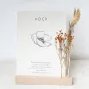 KAART, STANDAARD & DROOGBLOEMEN