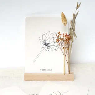 KAART, STANDAARD & DROOGBLOEMEN
