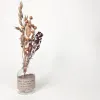 VAASJE MET DROOGBLOEM BOEKETJE